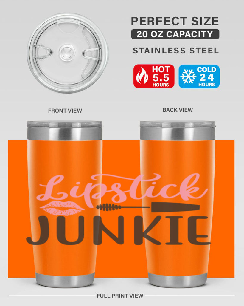 lipstick junkie Style 154#- make up- Tumbler