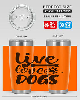 live love dogs Style 76#- dog- Tumbler