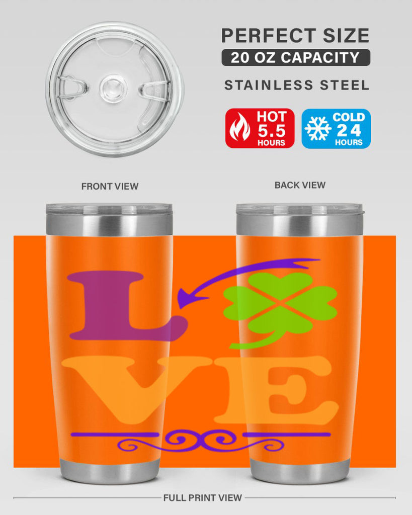 love 18#- mardi gras- Tumbler