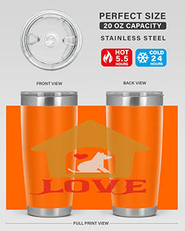 love Style 161#- dog- Tumbler