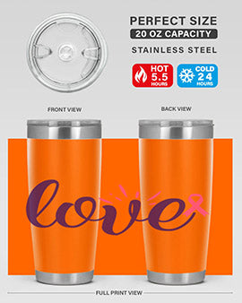 love Style 7#- breast cancer- Tumbler