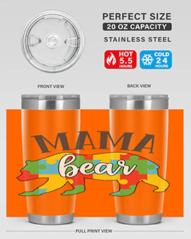 mama bear Style 32#- autism- Tumbler