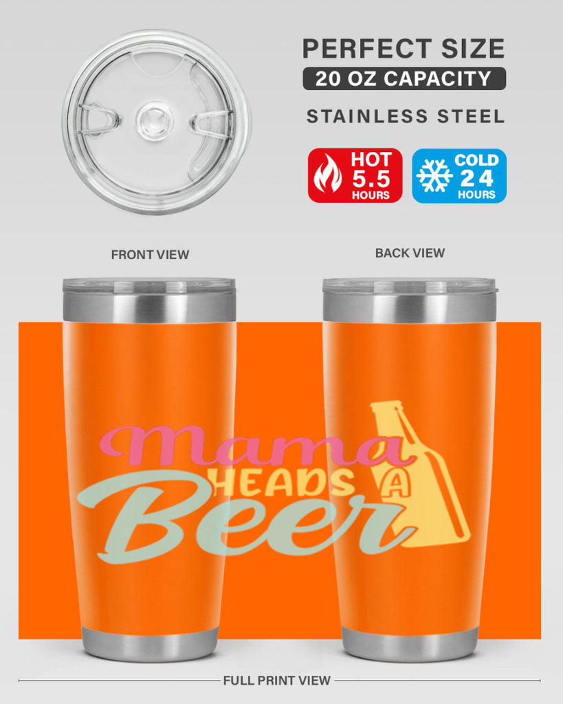 mama heads a beer 124#- beer- Tumbler