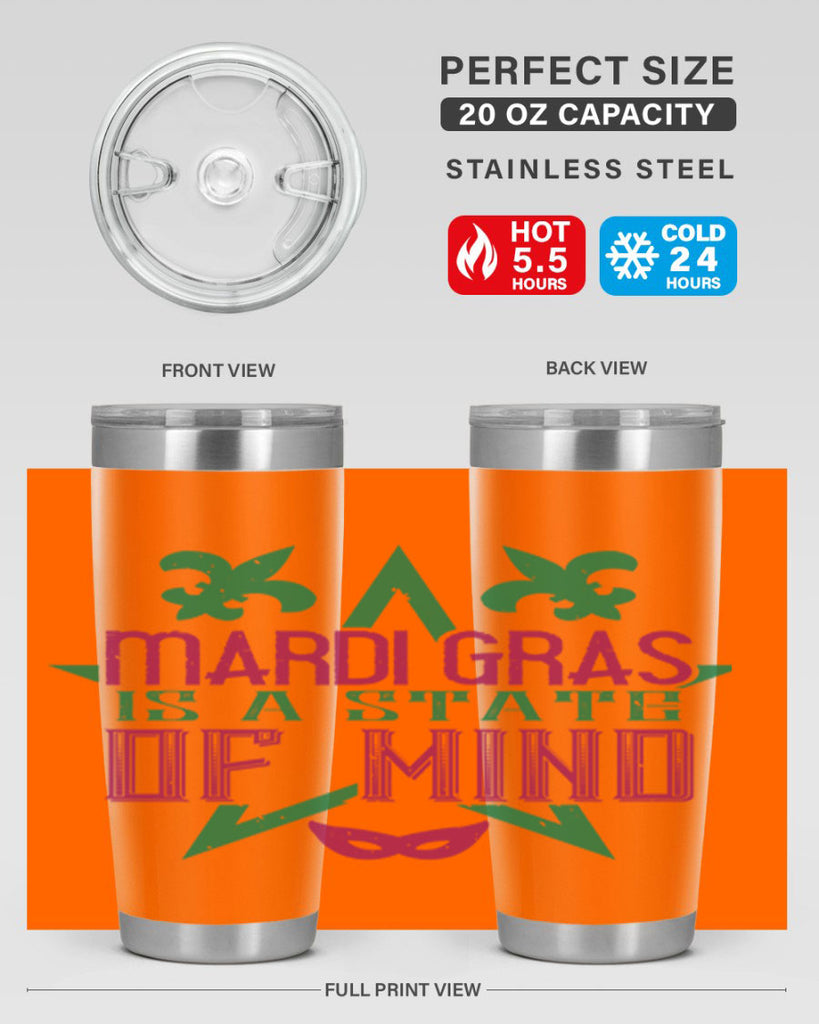 mardi gras is a state of mind 47#- mardi gras- Tumbler