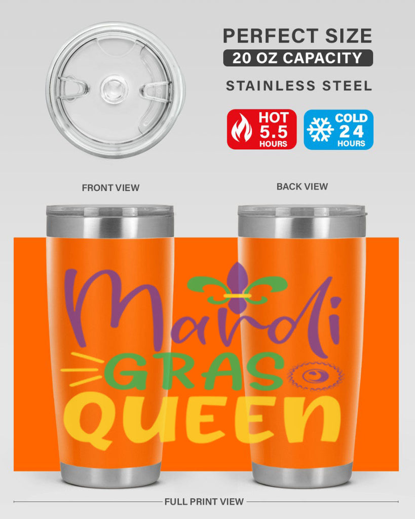 mardi gras queen 79#- mardi gras- Tumbler