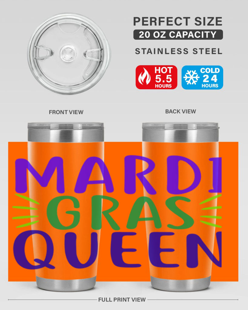mardi gras queen 7#- mardi gras- Tumbler