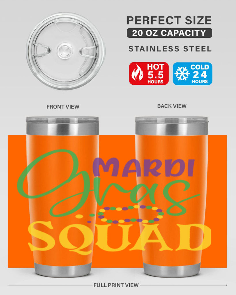 mardi gras squad 78#- mardi gras- Tumbler
