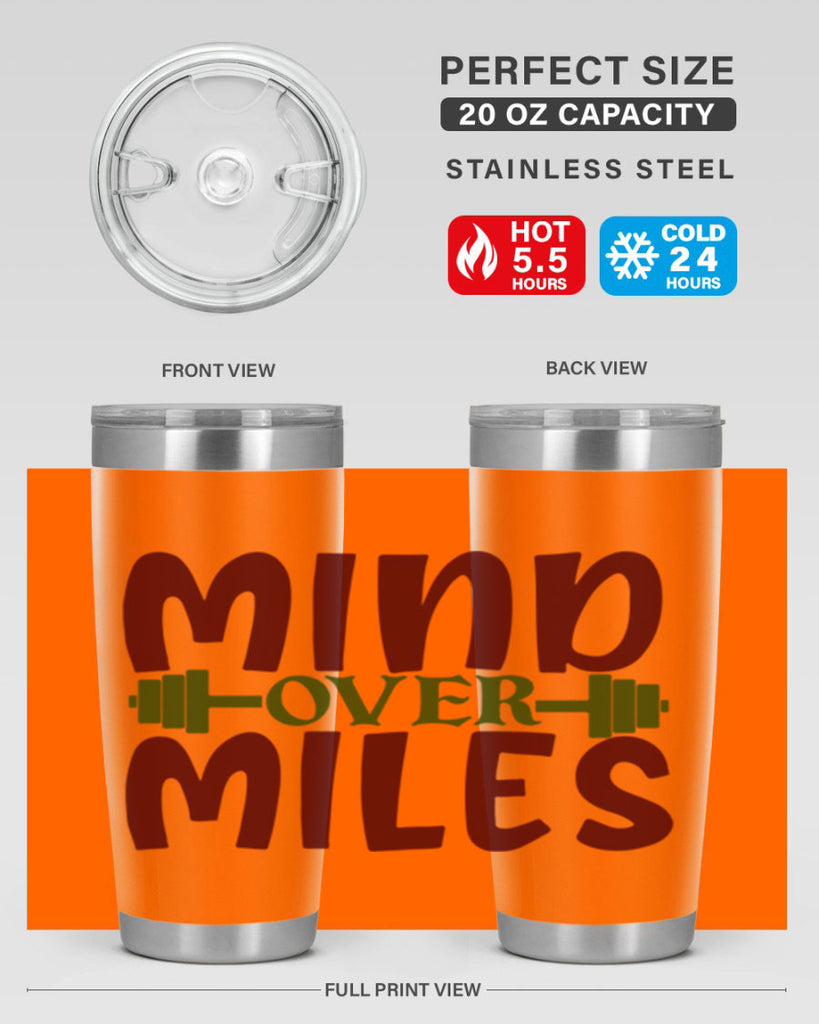 mind over miles 29#- gym- Tumbler