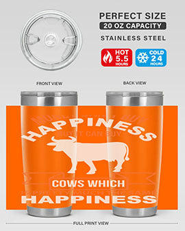 money can’t buy happiness but it can buy cows which is pretty much the same happiness Style 1#- cow- Tumbler