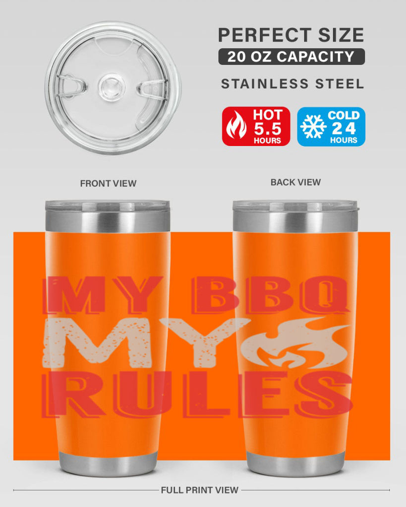 my bbq my rule 22#- bbq- Tumbler