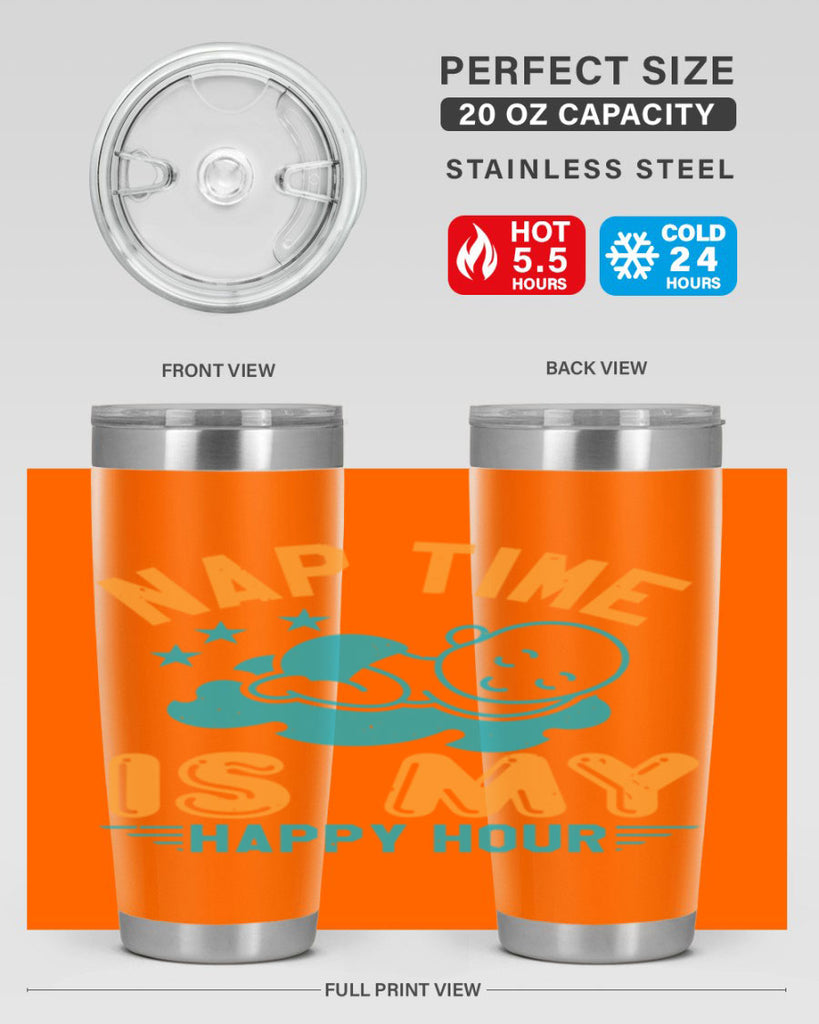 nap time is my happy hour Style 27#- baby shower- tumbler