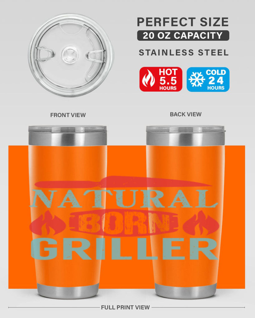 natural born griller 19#- bbq- Tumbler