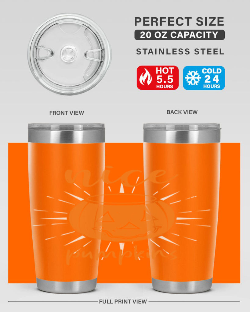 nice pumpkins 138#- halloween- Tumbler