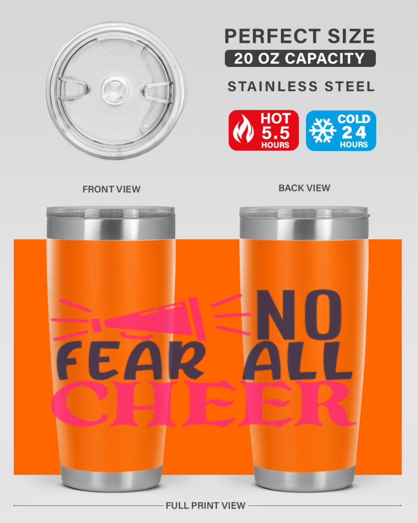 no fear all cheer 1739#- cheer- Tumbler