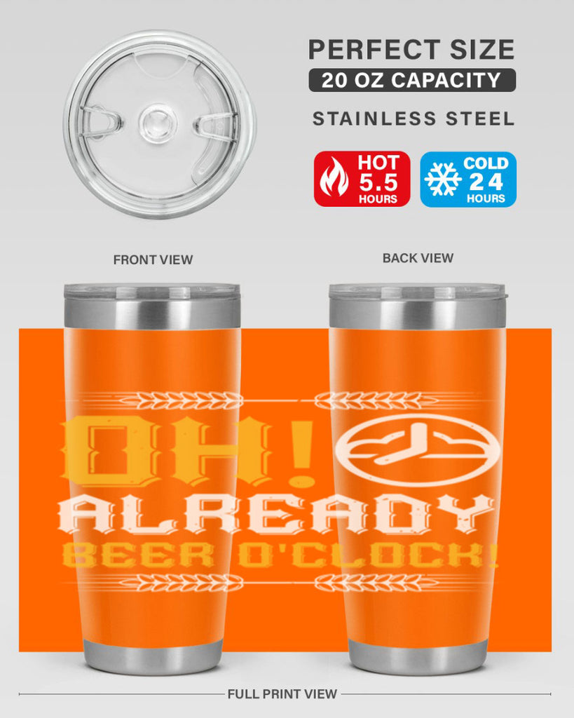 oh already beer oclock 54#- beer- Tumbler
