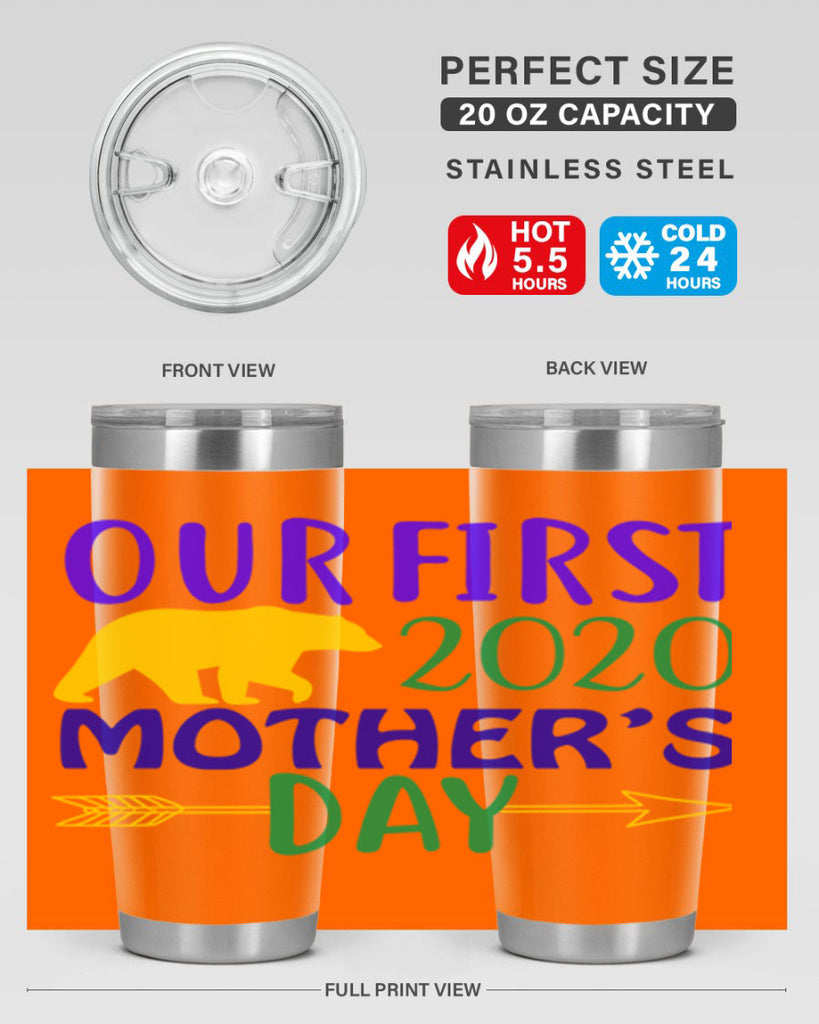 our first mothers day 4#- mardi gras- Tumbler