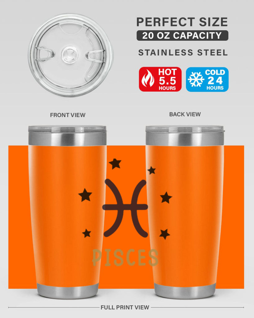 pisces 355#- zodiac- Tumbler