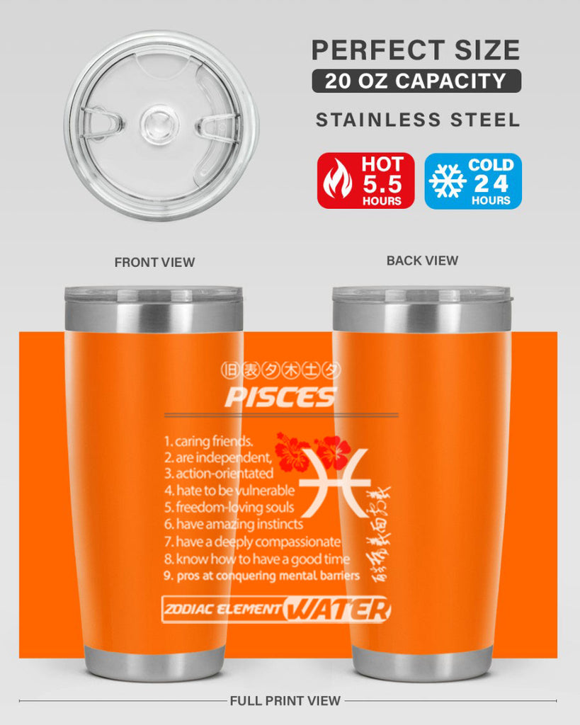 pisces 356#- zodiac- Tumbler