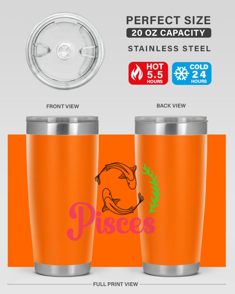 pisces 372#- zodiac- Tumbler