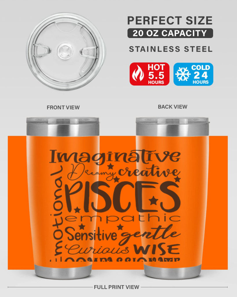 pisces 570#- zodiac- Tumbler