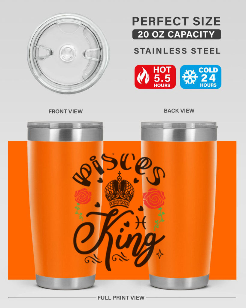 pisces king 375#- zodiac- Tumbler