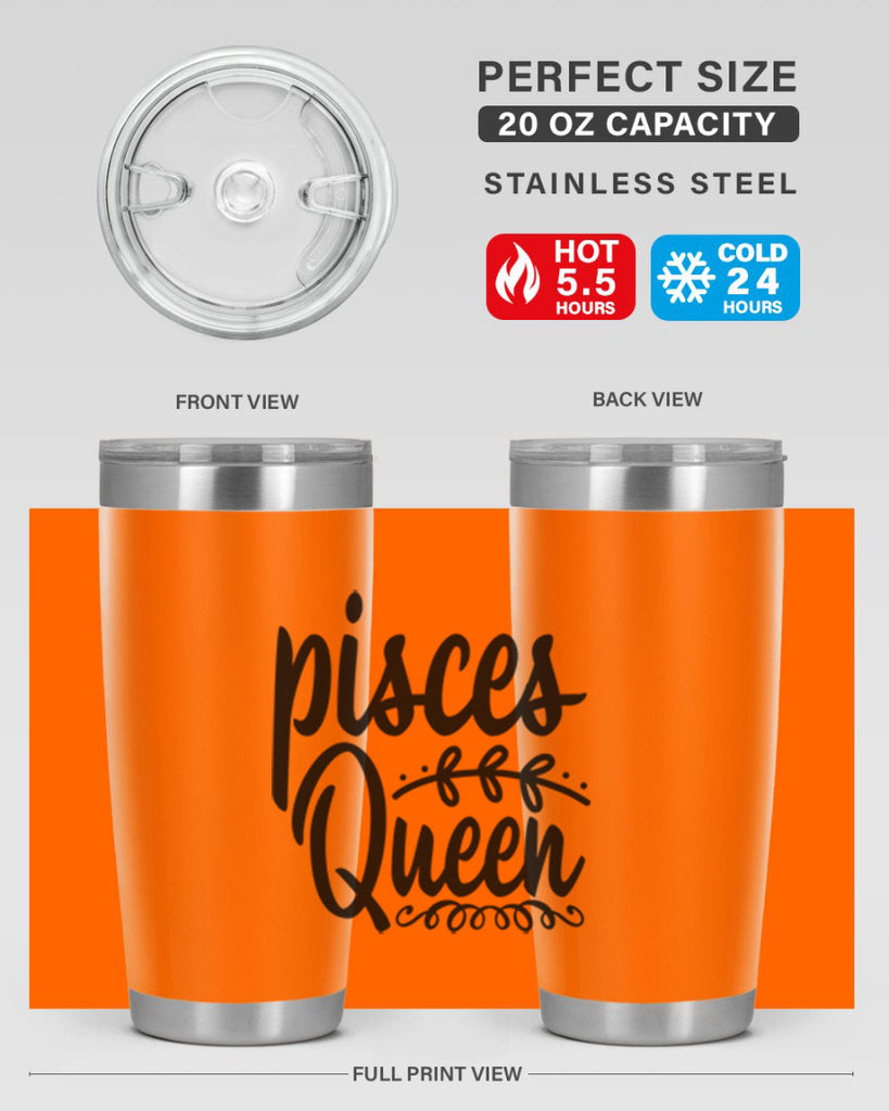 pisces queen 378#- zodiac- Tumbler