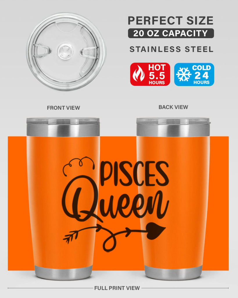 pisces queen 379#- zodiac- Tumbler
