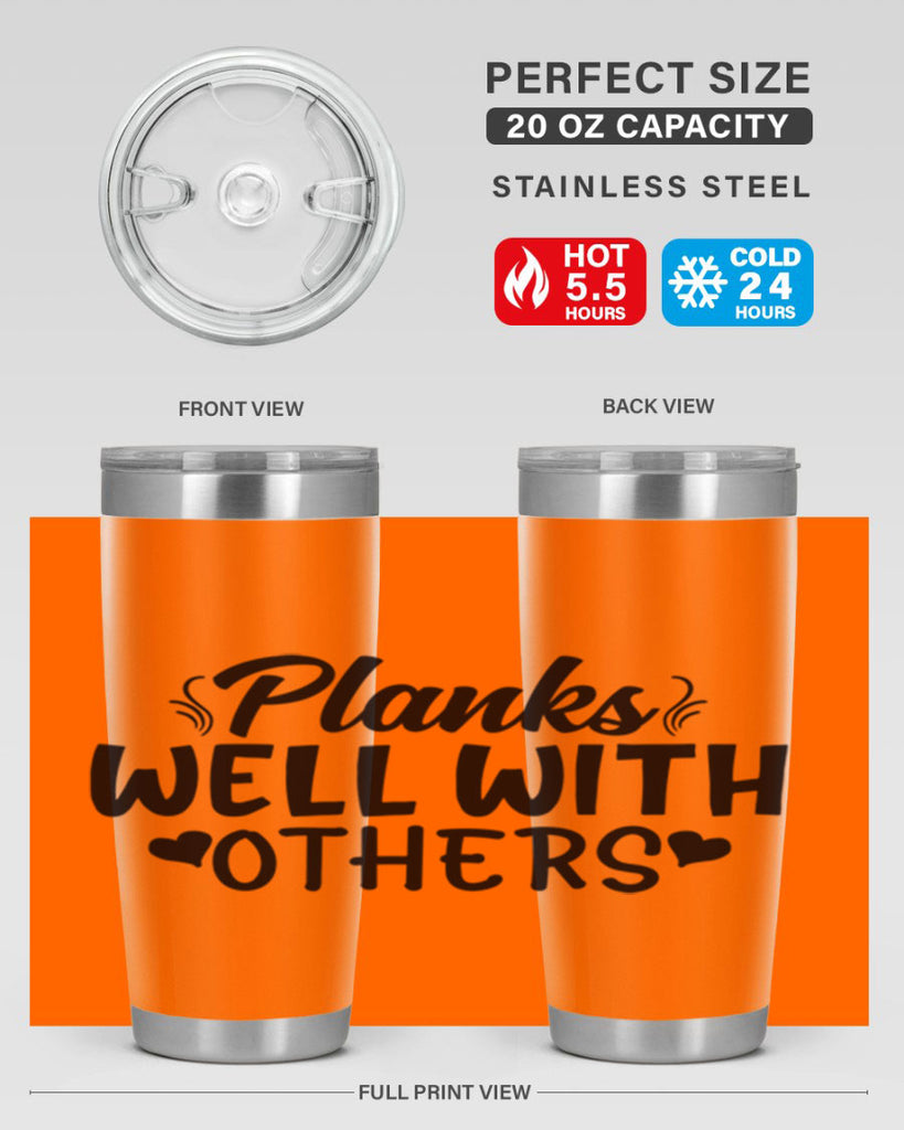 planks well with others 24#- gym- Tumbler