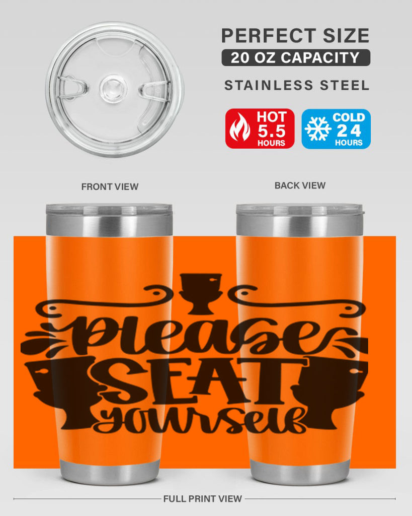 please seat yourself 21#- bathroom- Tumbler