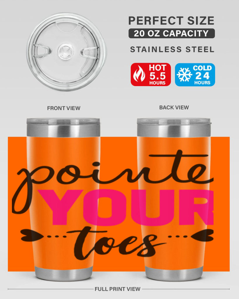pointe your toes 71#- ballet- Tumbler