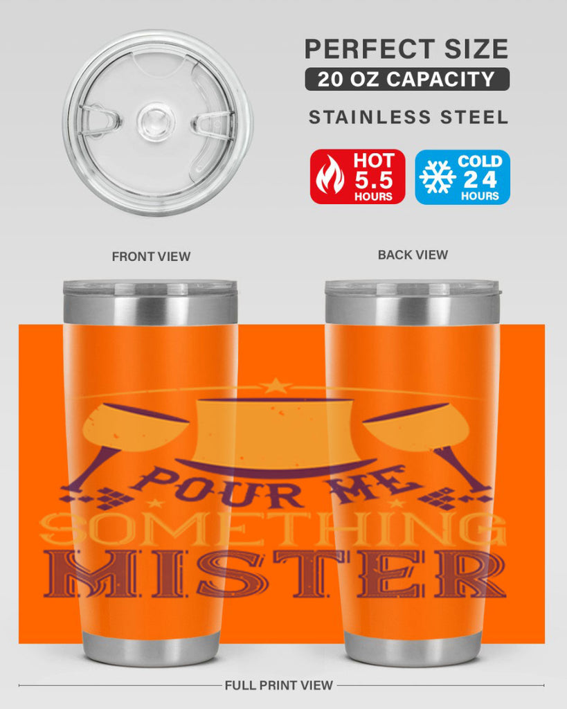 pour me something mister 38#- mardi gras- Tumbler