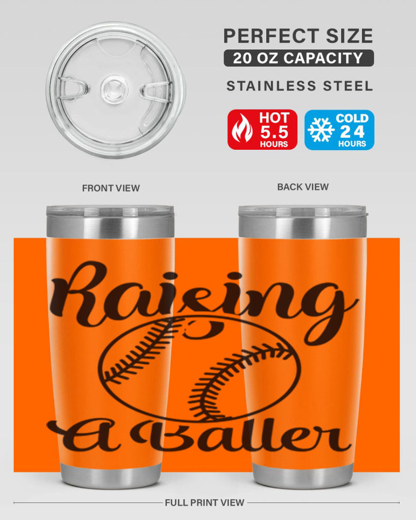 raising a baller 2277#- softball- Tumbler