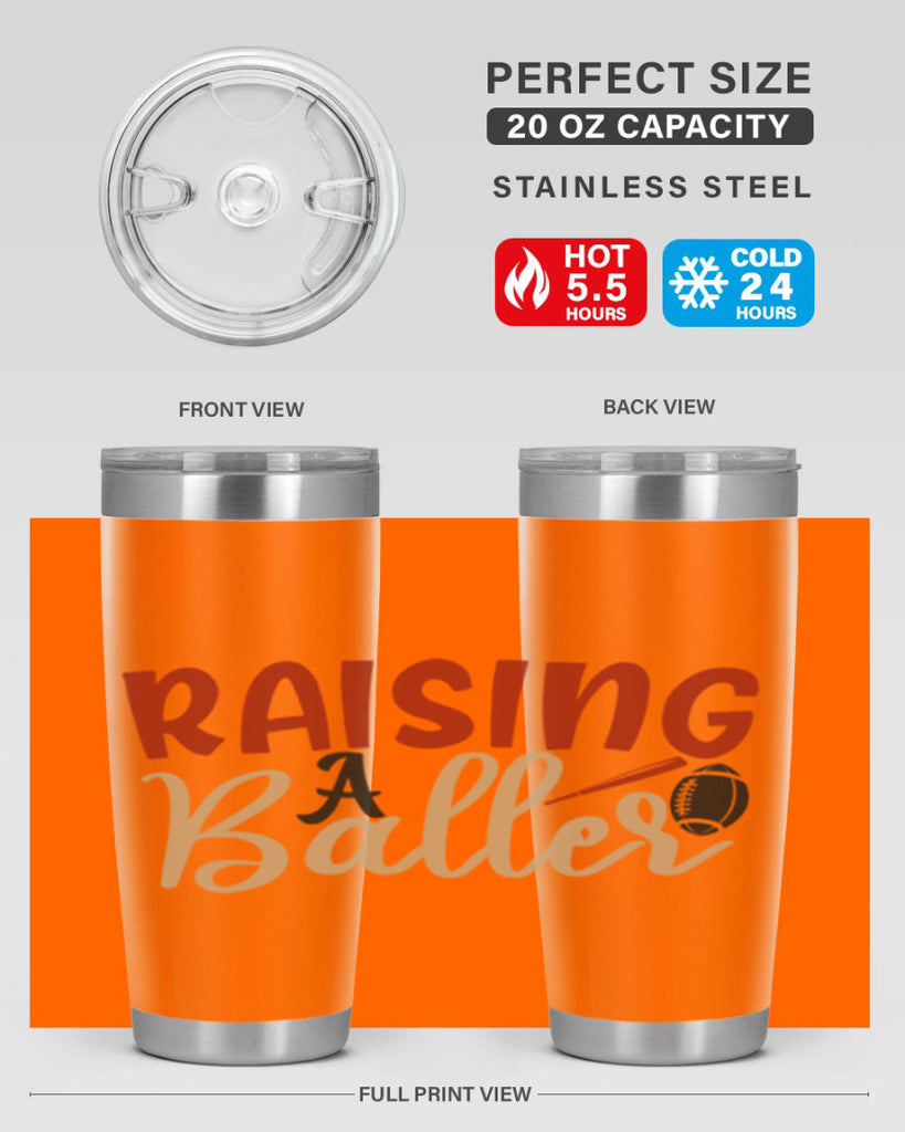 raising a baller 2278#- softball- Tumbler