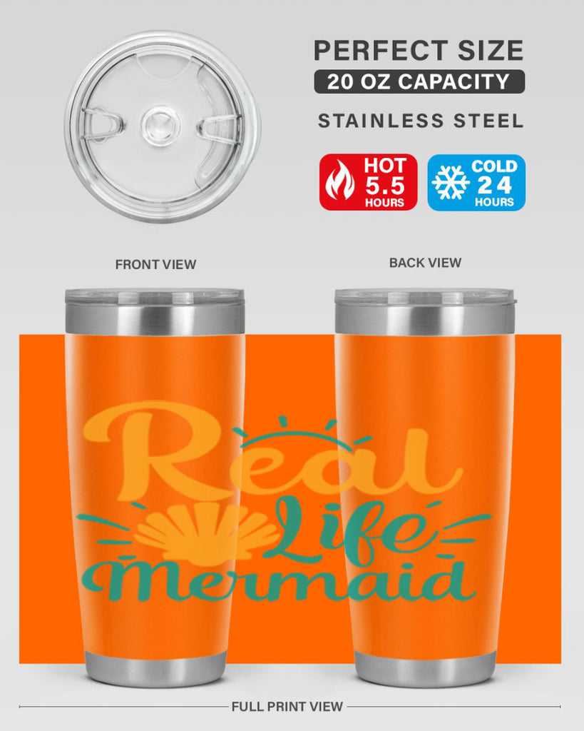 real life mermaid Style 79#- summer- Tumbler