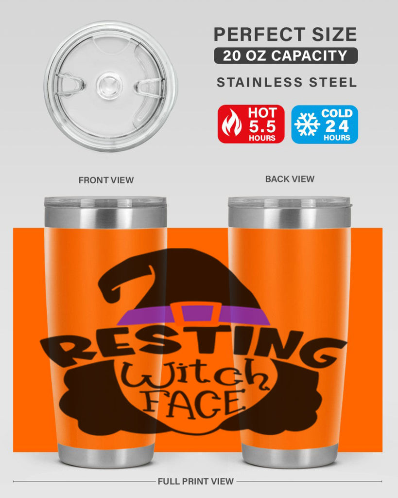 resting witch face 28#- halloween- Tumbler