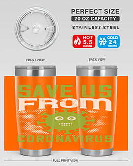 save us from coronavirus Style 25#- corona virus- Tumbler