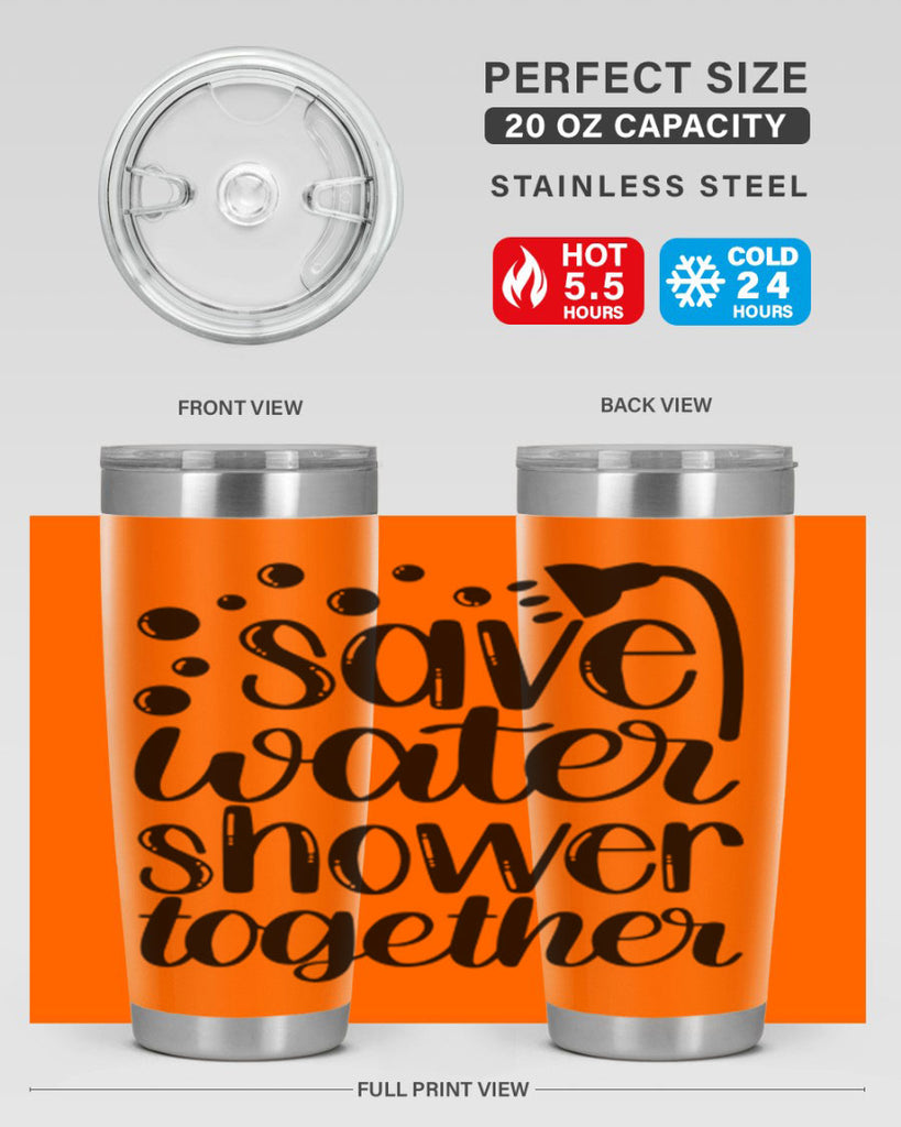save water shower together 18#- bathroom- Tumbler