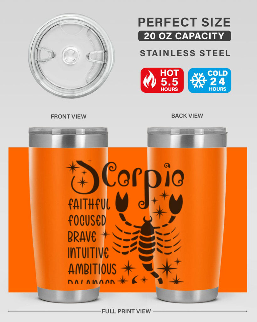 scorpio 431#- zodiac- Tumbler