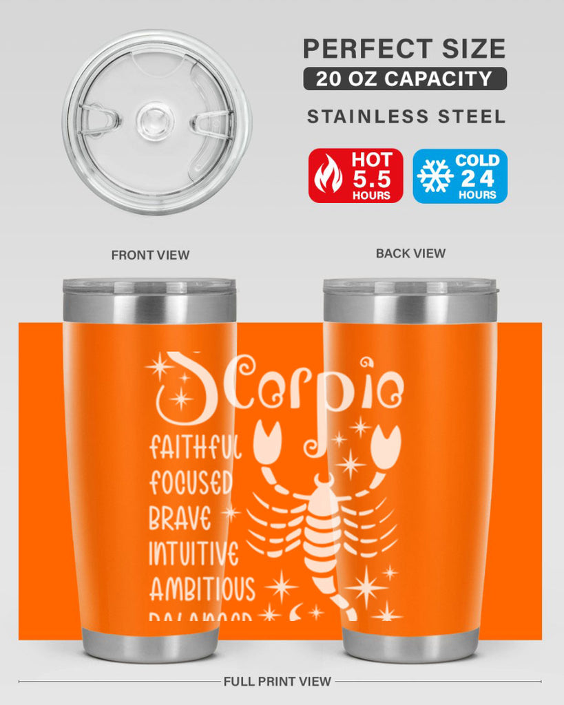 scorpio 435#- zodiac- Tumbler