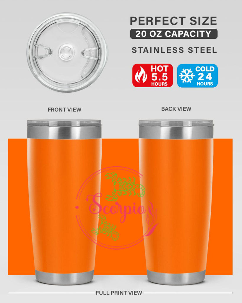 scorpio 437#- zodiac- Tumbler