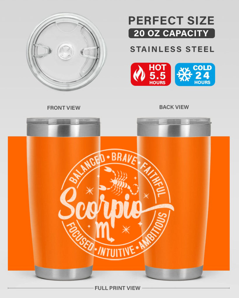 scorpio 439#- zodiac- Tumbler