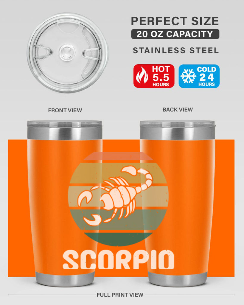 scorpio 451#- zodiac- Tumbler