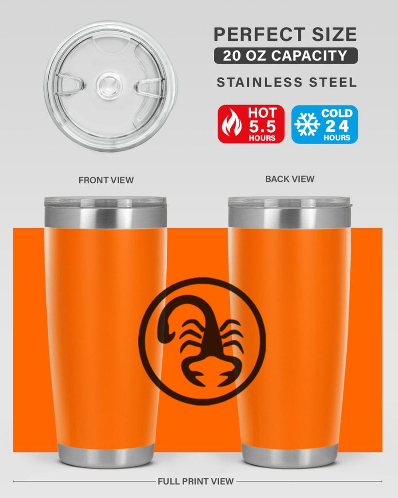scorpio 452#- zodiac- Tumbler