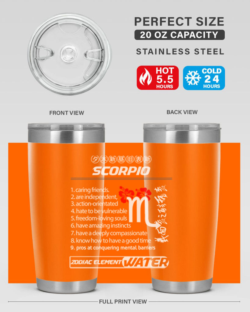 scorpio 456#- zodiac- Tumbler