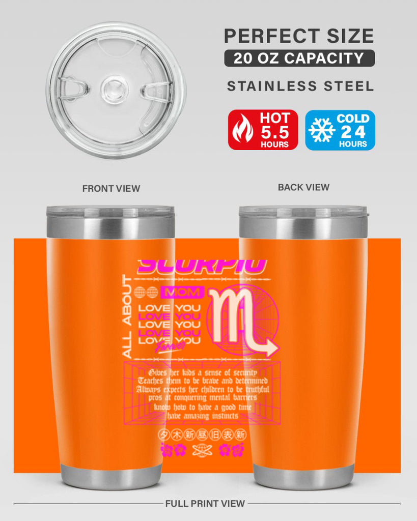 scorpio 457#- zodiac- Tumbler