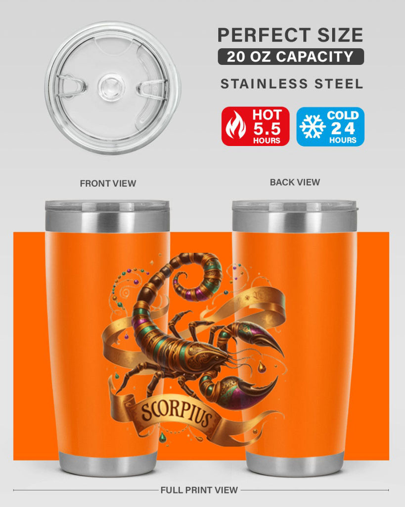 scorpio 459#- zodiac- Tumbler