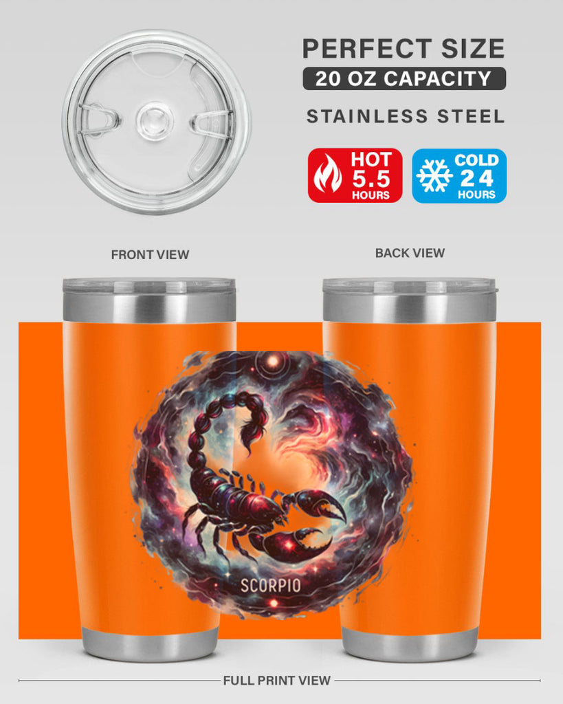 scorpio 461#- zodiac- Tumbler