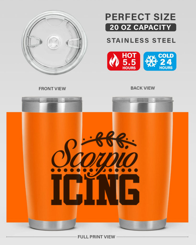 scorpio icing 442#- zodiac- Tumbler