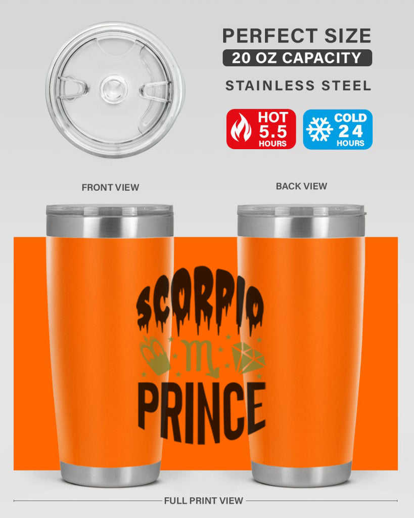 scorpio prince 445#- zodiac- Tumbler
