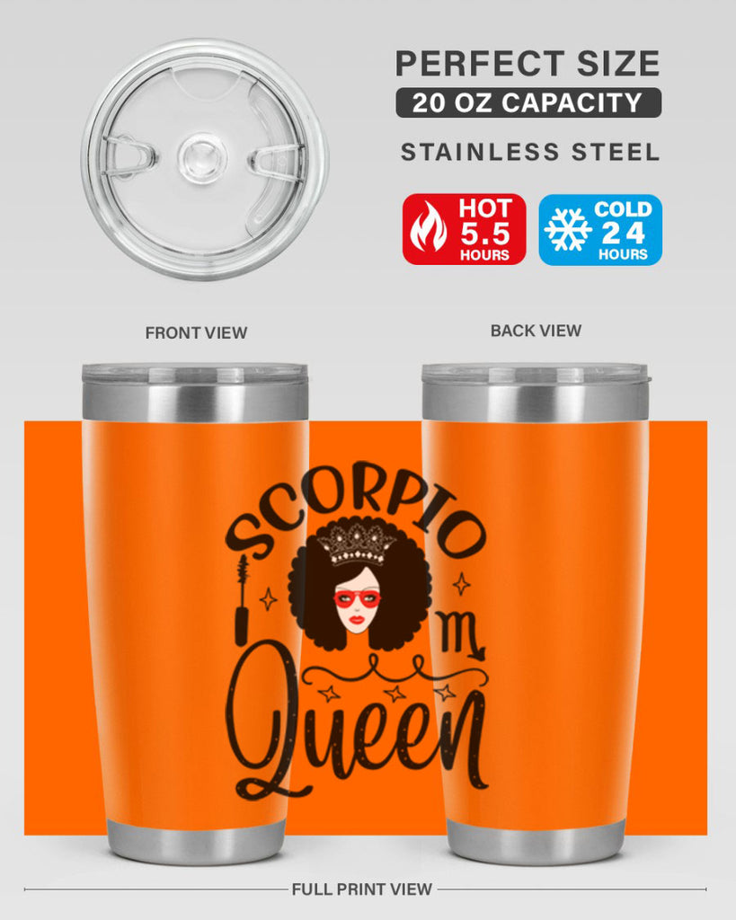 scorpio queen 448#- zodiac- Tumbler